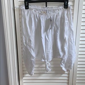 Hollister white off the shoulder shirt